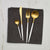 Set de couverts 24 pièces - CHARMY WHITE & GOLD MATE