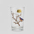BIRDS - LOT DE 6 VERRES À THÉ - CRISTAL BOHEMIA
