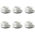 Verona - Lot de 6 Tasses à cappuccino 180ml