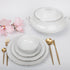 VENDANGES FILET PLATINE - SERVICE 49PCS EN PATE DE LIMOGES